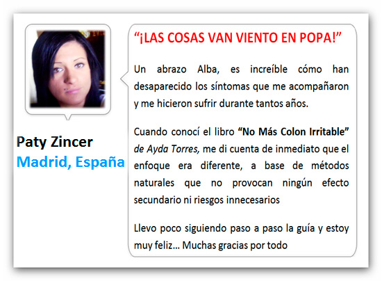 testimonio-paty | No Más Colon Irritable