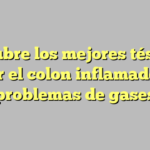 Descubre los mejores tés para aliviar el colon inflamado y los problemas de gases