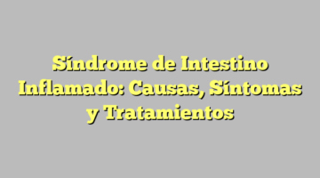 Síndrome de Intestino Inflamado: Causas, Síntomas y Tratamientos