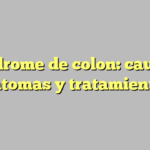 Síndrome de colon: causas, síntomas y tratamientos