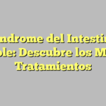 Síndrome del Intestino Irritable: Descubre los Mejores Tratamientos