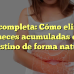 Guía completa: Cómo eliminar las heces acumuladas en el intestino de forma natural