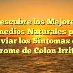 Descubre los Mejores Remedios Naturales para Aliviar los Síntomas del Síndrome de Colon Irritable